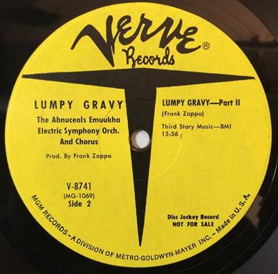 Lot 337 - Frank Zappa - Lumpy Gravy LP Yellow Label Promo (V-8741)