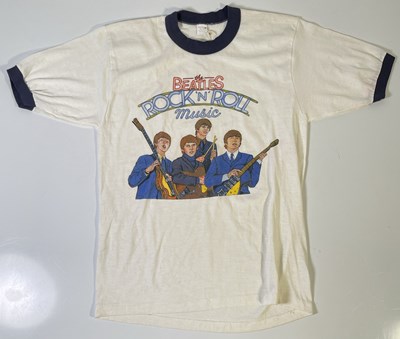 Lot 282 - THE BEATLES - ORIGINAL AND RARE 'ROCK N ROLL MUSIC' T-SHIRT.