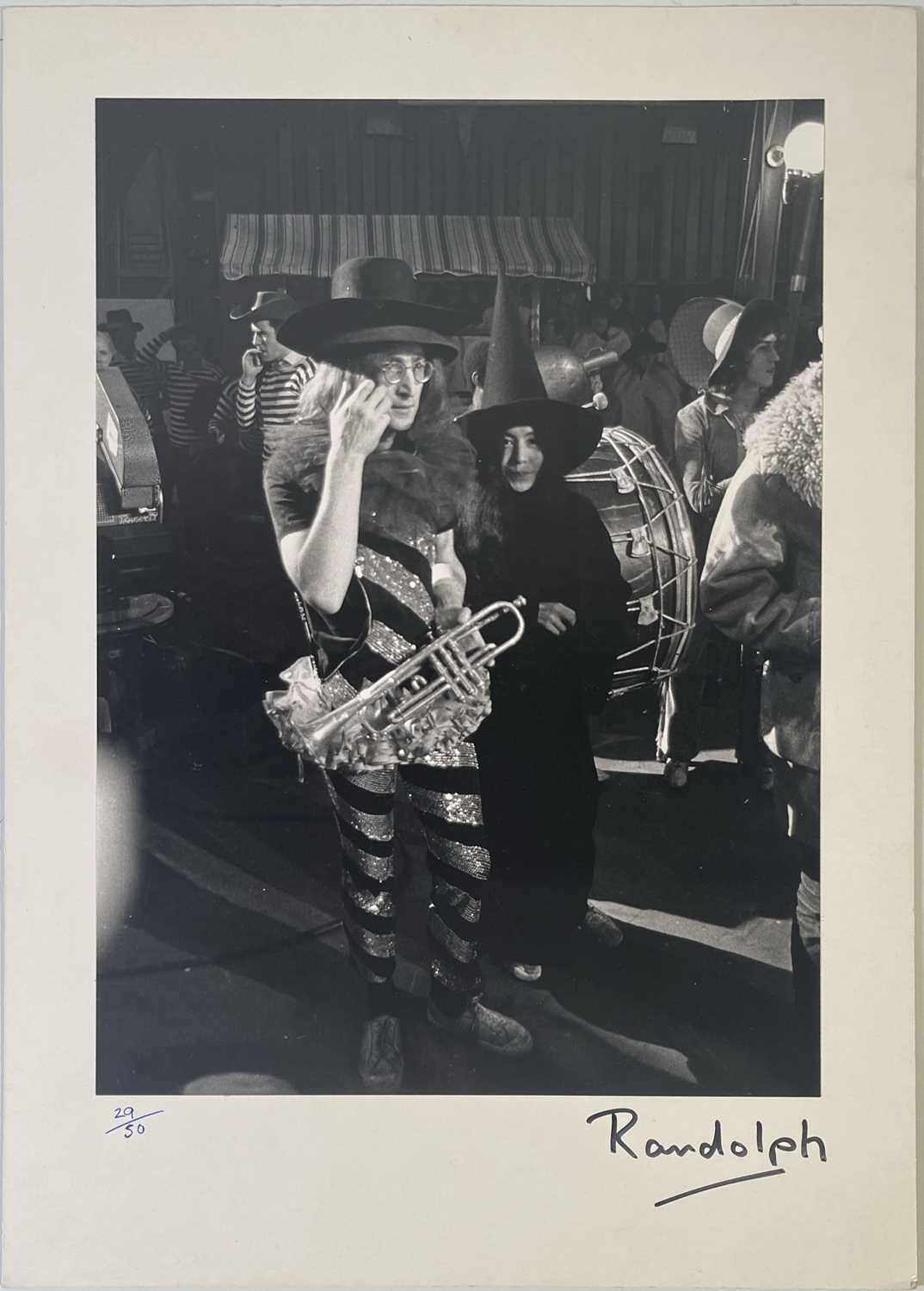 Lot 209 - THE BEATLES - MIKE RANDOLPH SIGNED 'ROCK N ROLL CIRCUS' PHOTOGRAPHS.