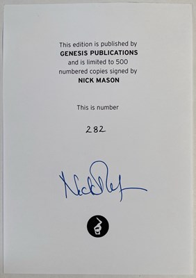 Lot 357 - NICK MASON - PINK FLOYD - INSIDE OUT - GENESIS PUBLICATIONS DELUXE COPY.