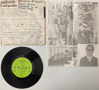 Lot 48 - THE GROUT - DO IT YOURSELF 7" (ORIGINAL UK PRESSING - URINATING VICAR RECORDS - GR - INC INSERT)