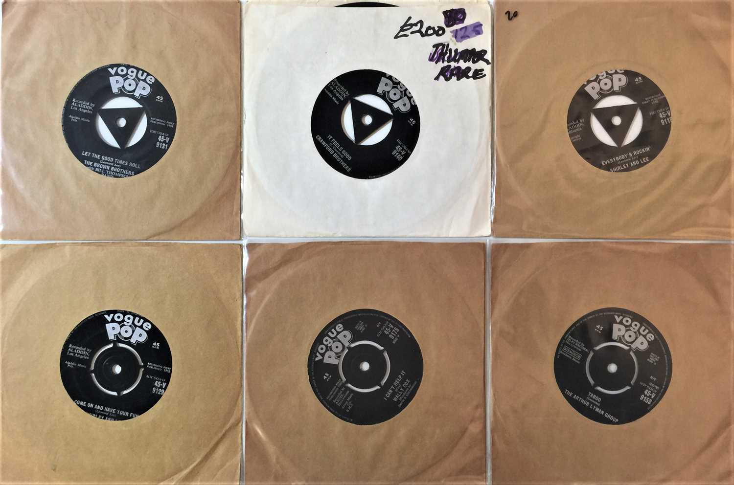 Lot 251 - VOGUE POP 7" - R&R/DOO-WOP/SOUL/R&B