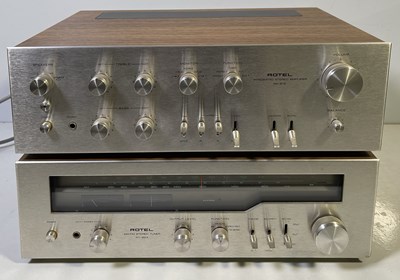 Lot 15 - ROTEL RT-824 STEREO TUNER & RA-612 STEREO AMPLIFIER.