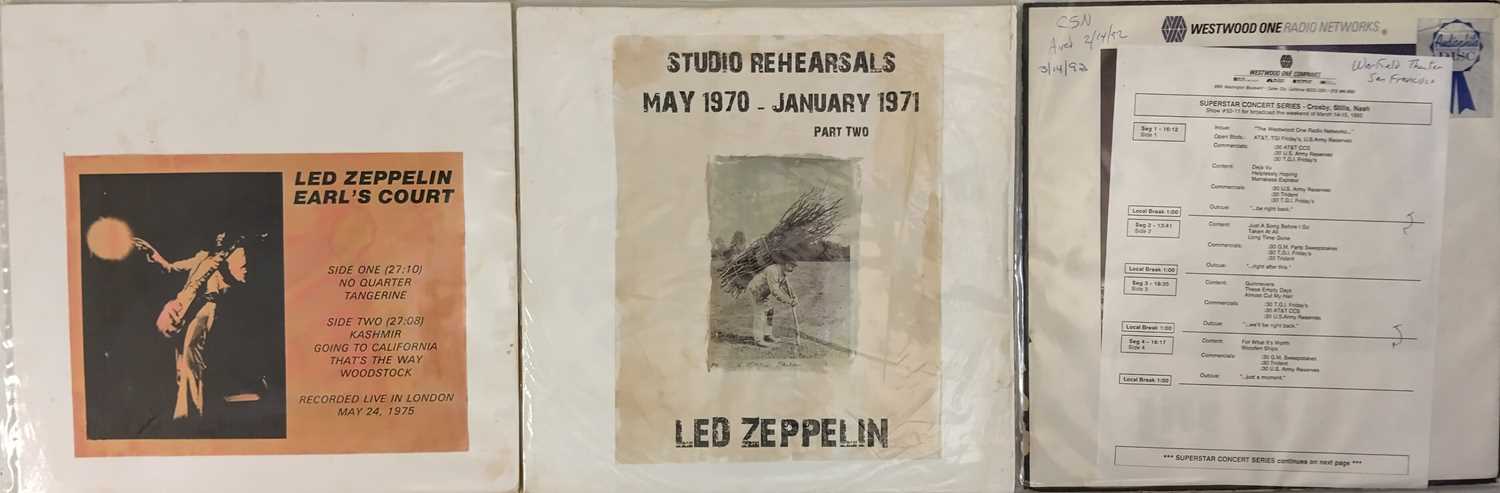Lot 506 - LED ZEPPELIN/ CSN - PRIVATE RELEASED LPs