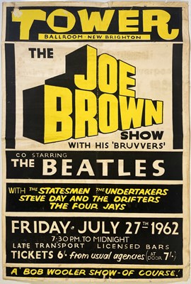 Lot 400 - THE BEATLES - ORIGINAL AND RARE 1962 CONCERT POSTER.