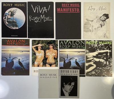 Lot 54 - BRYAN FERRY / ROXY MUSIC - PRESS KITS AND FAN CLUB ITEMS.