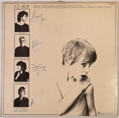 Lot 408 - U2 - FULLY SIGNED COPY OF THE 'BOY' LP.