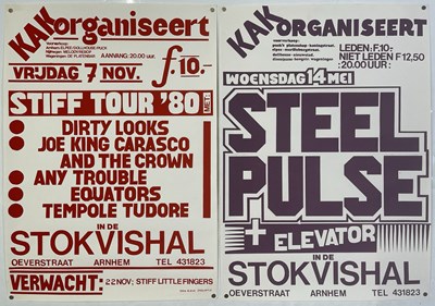 Lot 173 - ORIGINAL DUTCH CONCERT POSTERS - STEEL PULSE / STIFF RECORDS.