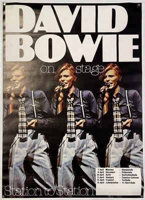 Lot 464 - DAVID BOWIE - ORIGINAL 1976 'STATION TO STATION' TOUR POSTER.