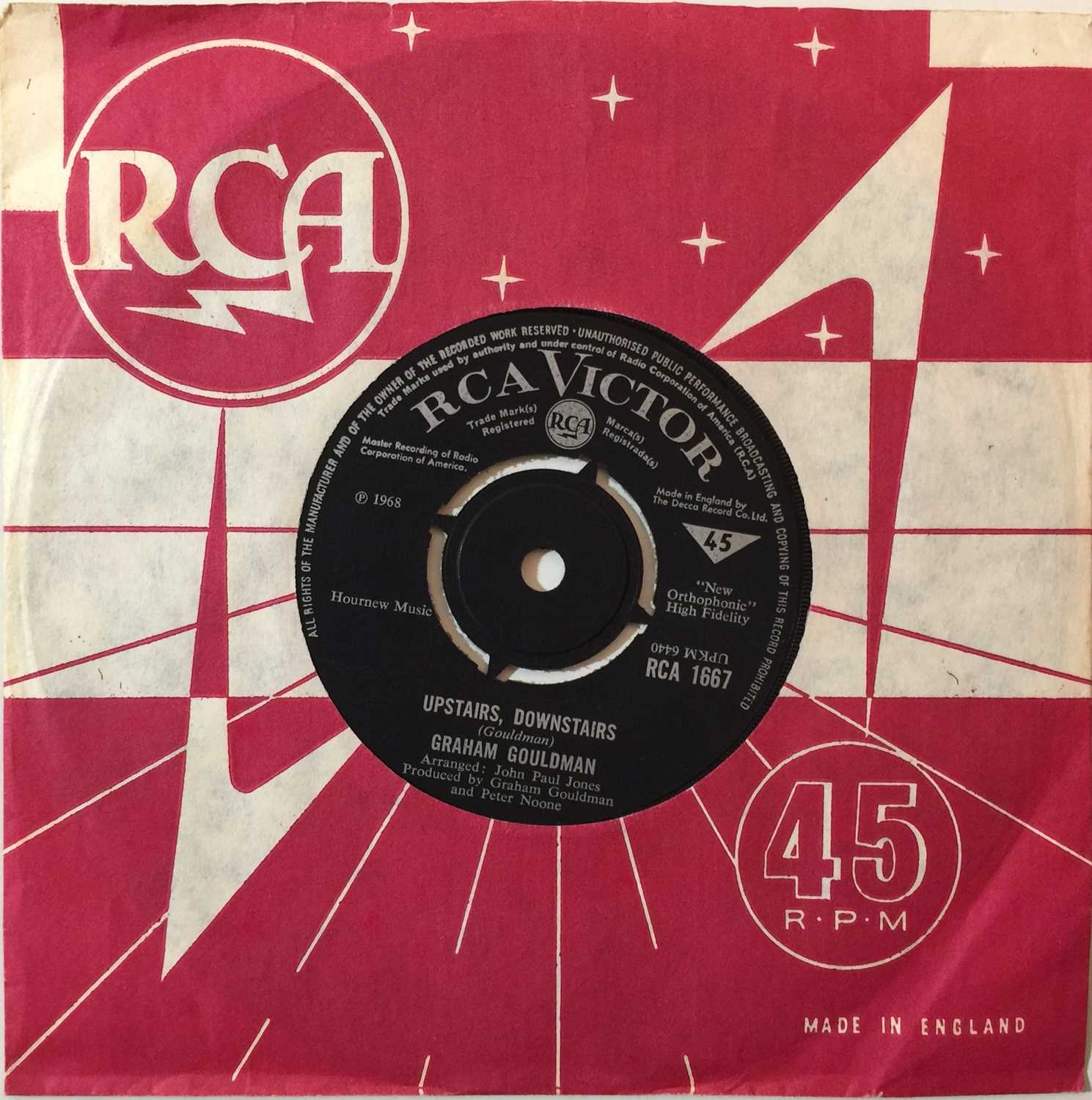 Lot 279 - GRAHAM GOULDMAN - UPSTAIRS, DOWNSTAIRS C/W CHESTNUT 7" (ORIGINAL UK RCA VICTOR RELEASE - RCA 1667)