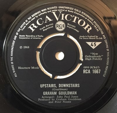 Lot 279 - GRAHAM GOULDMAN - UPSTAIRS, DOWNSTAIRS C/W CHESTNUT 7" (ORIGINAL UK RCA VICTOR RELEASE - RCA 1667)