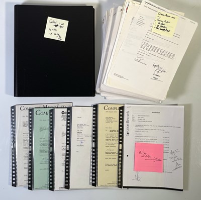 Lot 523 - CREATION RECORDS - LARGE COLLECTION OF DOCUMENTS / CONTRACTS ETC.