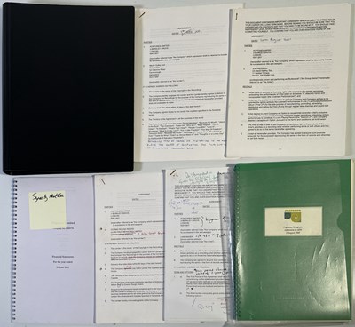 Lot 525 - CREATION RECORDS - POPTONES DOCUMENTS/CONTRACTS ETC.