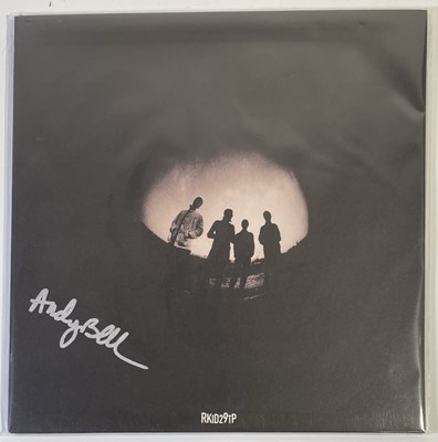 Lot 532 - RIDE - ANDY BELL - HANDWRITTEN LYRICS, SIGNED ITEMS.