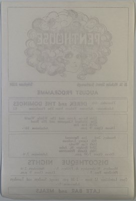 Lot 387 - ERIC CLAPTON - ORIGINAL AND RARE DEREK AND THE DOMINOES 1970 CONCERT POSTER.