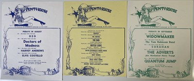 Lot 123 - THE PENTHOUSE SCARBOROUGH - ORIGINAL 1970S LISTINGS HANDBILLS INC ELVIS COSTELLO/DEAF SCHOOL.