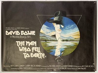 Lot 473 - DAVID BOWIE - THE MAN WHO FELL TO EARTH ORIGINAL UK QUAD POSTER.