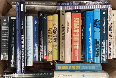 Lot 106 - JAZZ - LARGE COLLECTION OF BOOKS, MAGAZINES, TAPE RECORDINGS.