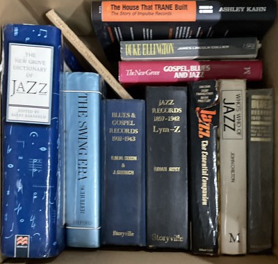 Lot 106 - JAZZ - LARGE COLLECTION OF BOOKS, MAGAZINES, TAPE RECORDINGS.
