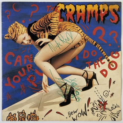 Lot 303 - THE CRAMPS - SIGNED 7" SINGLE.