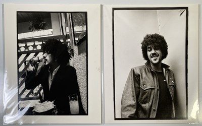 Lot 143 - THIN LIZZY INTEREST - PHIL LYNOTT VINTAGE PHOTO PRINTS - SIGNED BY PHOTOGRAPHER.