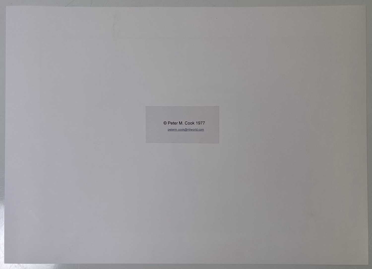 Lot 552 - PETER COOK - SIGNED LIMITED EDITION