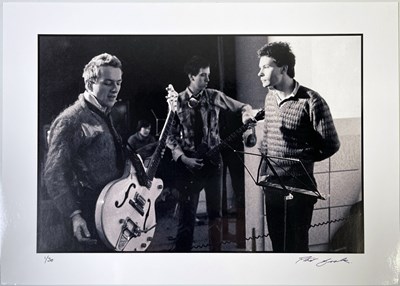 Lot 560 - PETER COOK - SIGNED LIMITED EDITION PHOTOGRAPH - THE CLASH.