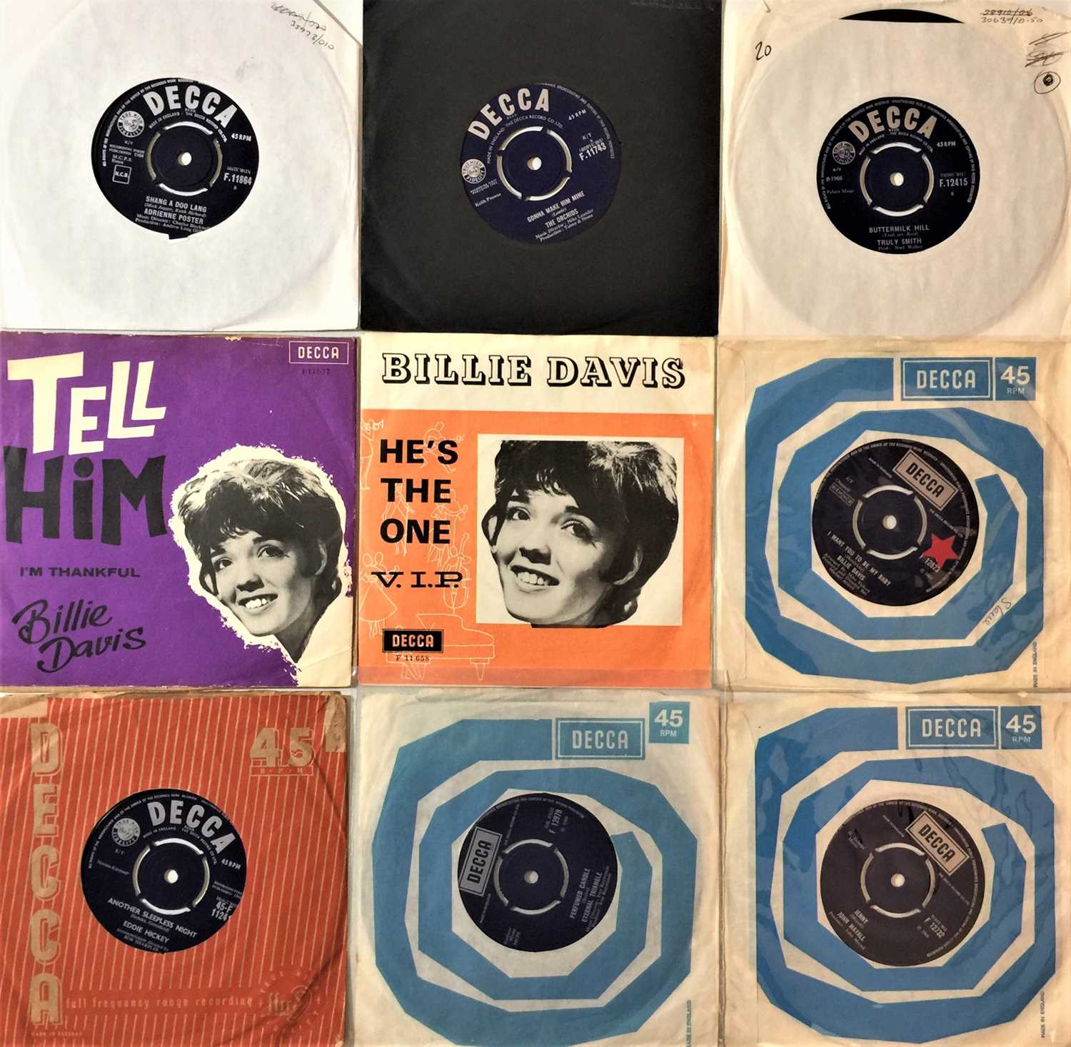 Lot 353 - DECCA - 60s 7" COLLECTION