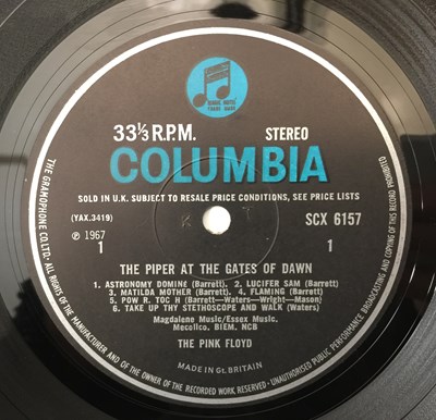 Lot 72 - PINK FLOYD - THE PIPER AT THE GATES OF DAWN LP (ORIGINAL UK STEREO PRESSING - 2ND SLEEVE - COLUMBIA SCX 6157)