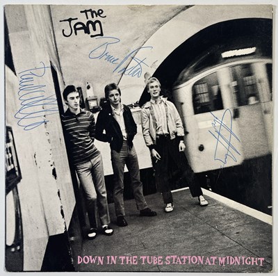 Lot 505 - THE JAM - FULLY SIGNED COPY OF DOWN IN THE TUBE STATION....