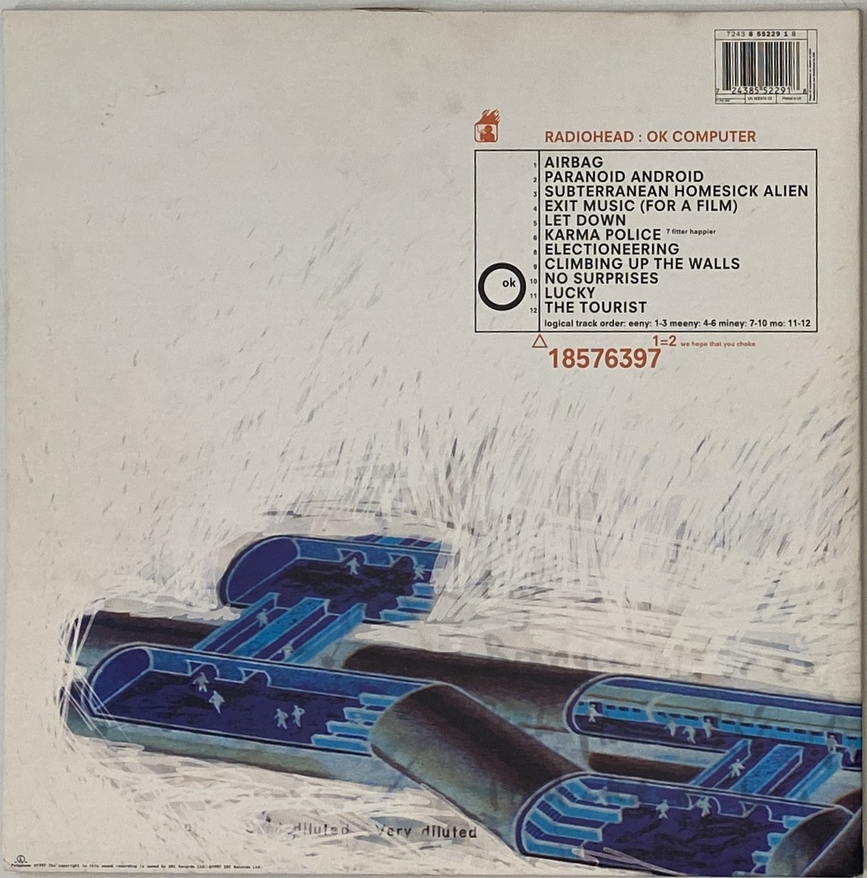 RADIOHEAD OK COMPUTER レコード UK製 8552291 Lot 41 - RADIOHEAD - OK COMPUTER LP (8552291 -