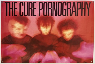 Lot 490 - THE CURE - ORIGINAL PORNOGRAPHY POSTER.