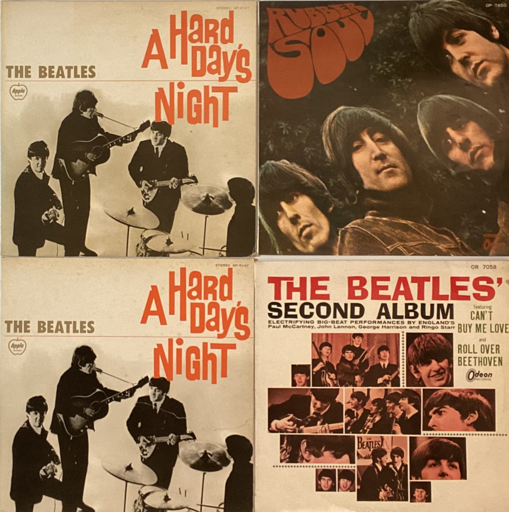 Lot 59 - THE BEATLES - JAPANESE PRESSING LPs