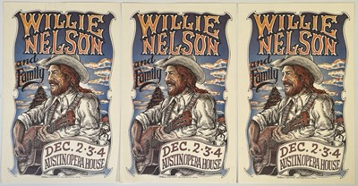 Lot 201 - WILLIE NELSON - 1979 AUSTIN OPERA HOUSE POSTERS.