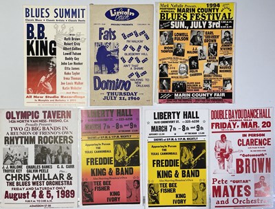 Lot 203 - BOXING-STYLE US JAZZ AND BLUES CONCERT / VENUE POSTERS.