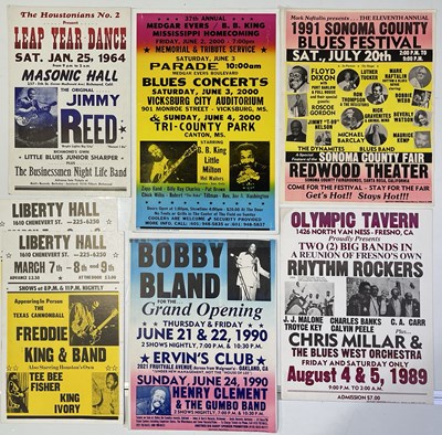 Lot 204 - BOXING-STYLE US JAZZ AND BLUES CONCERT / VENUE POSTERS.