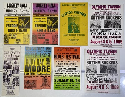 Lot 205 - BOXING-STYLE US JAZZ AND BLUES CONCERT / VENUE POSTERS.