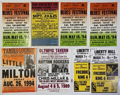 Lot 206 - BOXING STYLE US JAZZ AND BLUES CONCERT / VENUE POSTERS.