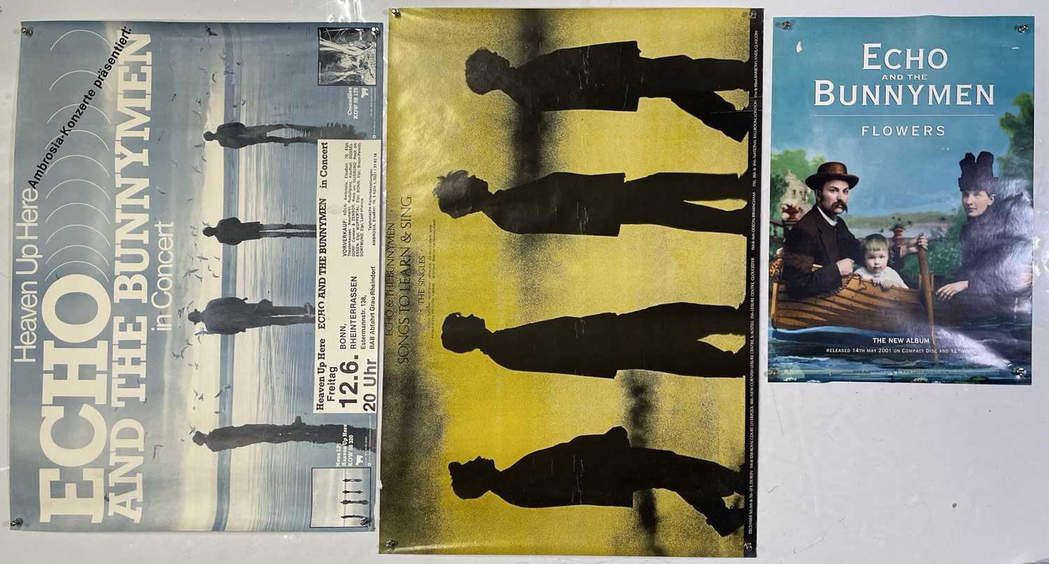 Lot 211 ECHO AND THE BUNNYMEN POSTER COLLECTION lot-211-echo-and-the-bunnymen-poster-collection