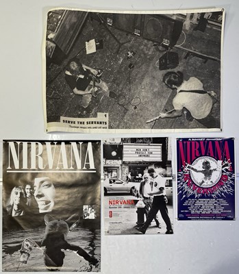 Lot 214 - NIRVANA - POSTERS AND VINYL BANNER.