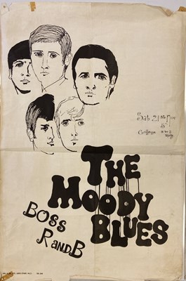 Lot 282 - THE MOODY BLUES 1964 POSTER.
