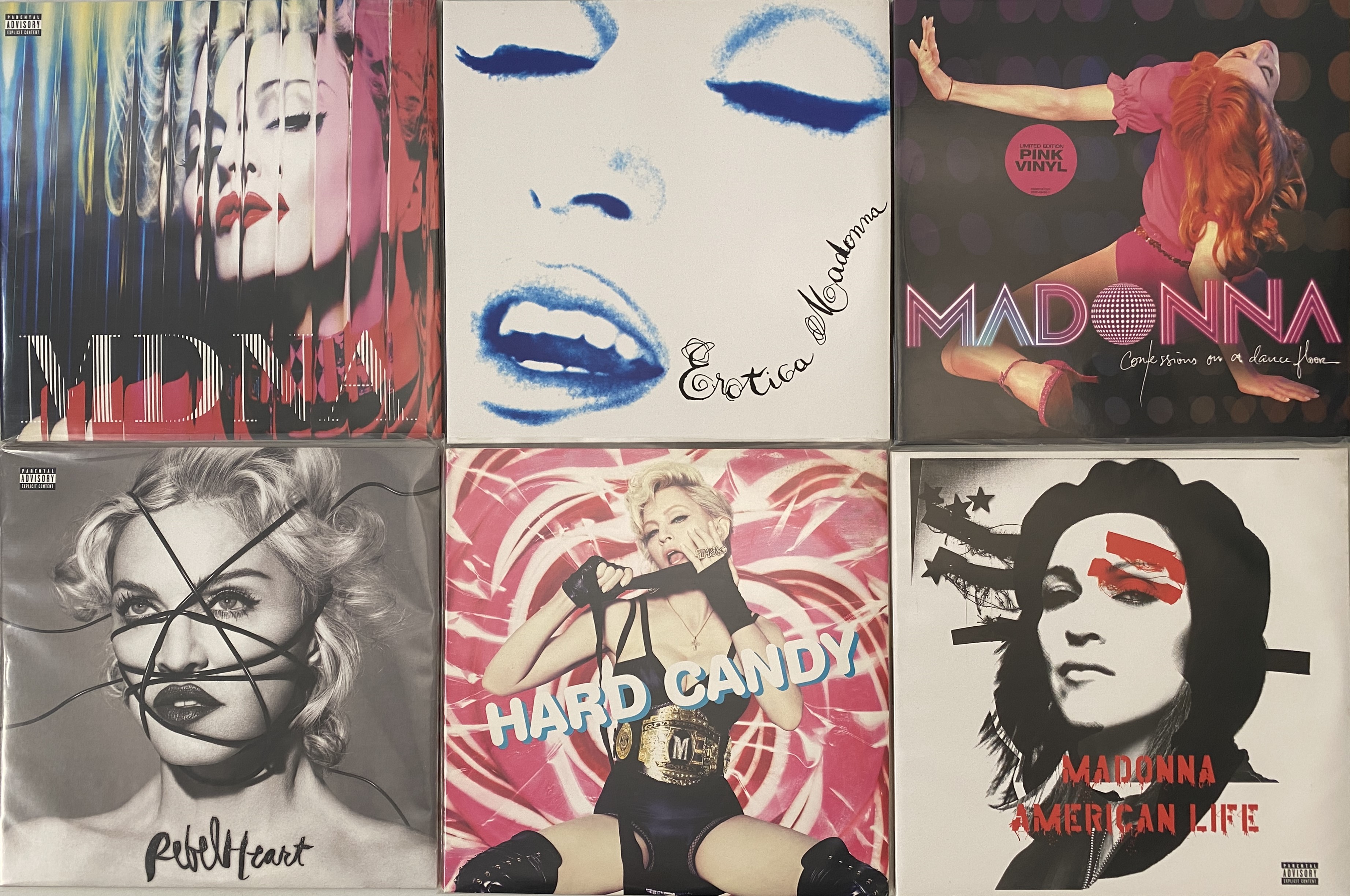 Lot orders Madonna confessions and hard candy vinyls