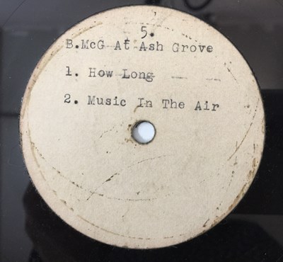 Lot 519 - BROWNIE MCGHEE/CHAMPION JACK DUPREE/CANNONBALL ADDERLEY - ORIGINAL 10" ACETATE RECORDINGS