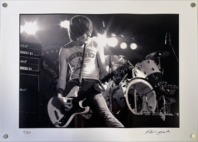 Lot 155 - PETER COOK - SIGNED LIMITED EDITION PHOTOGRAPH - THE RAMONES.