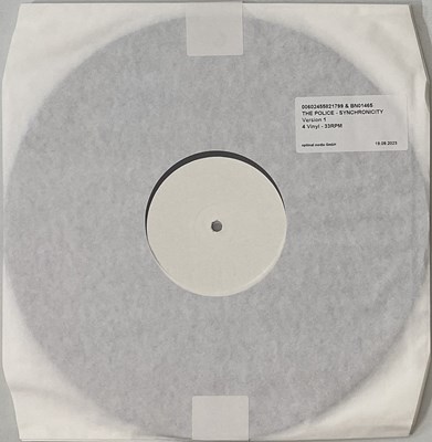 Lot 86 - THE POLICE - SYNCHRONICITY LP (2023 4 x LP WHITE LABEL TEST PRESSING - 558 217-9)