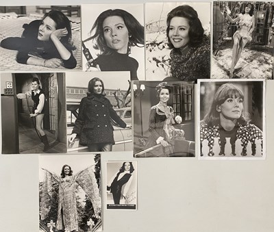 Lot 290 - DIANA RIGG - VINTAGE ORIGINAL PRESS PHOTOGRAPHS INC JAMES BOND / AVENGERS - ONE SIGNED.