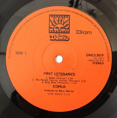 Lot 144 - COMUS - FIRST UTTERANCE LP (COMPLETE ORIGINAL UK COPY - DAWN DNLS 3019)
