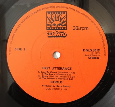 Lot 144 - COMUS - FIRST UTTERANCE LP (COMPLETE ORIGINAL UK COPY - DAWN DNLS 3019)