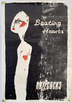 Lot 541 - BUZZCOCKS - ORIGINAL BEATING HEART 1978 PROMOTIONAL POSTER.