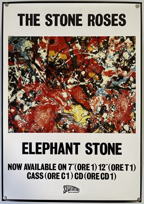 Lot 515 - THE STONE ROSES - ORIGINAL ELEPHANT STONE PROMOTIONAL POSTER.